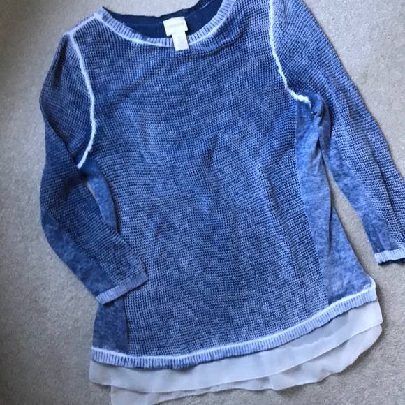 Chico's Tops - 💥SOLD💥⬇️(frm$24) Chico’s acid wash top